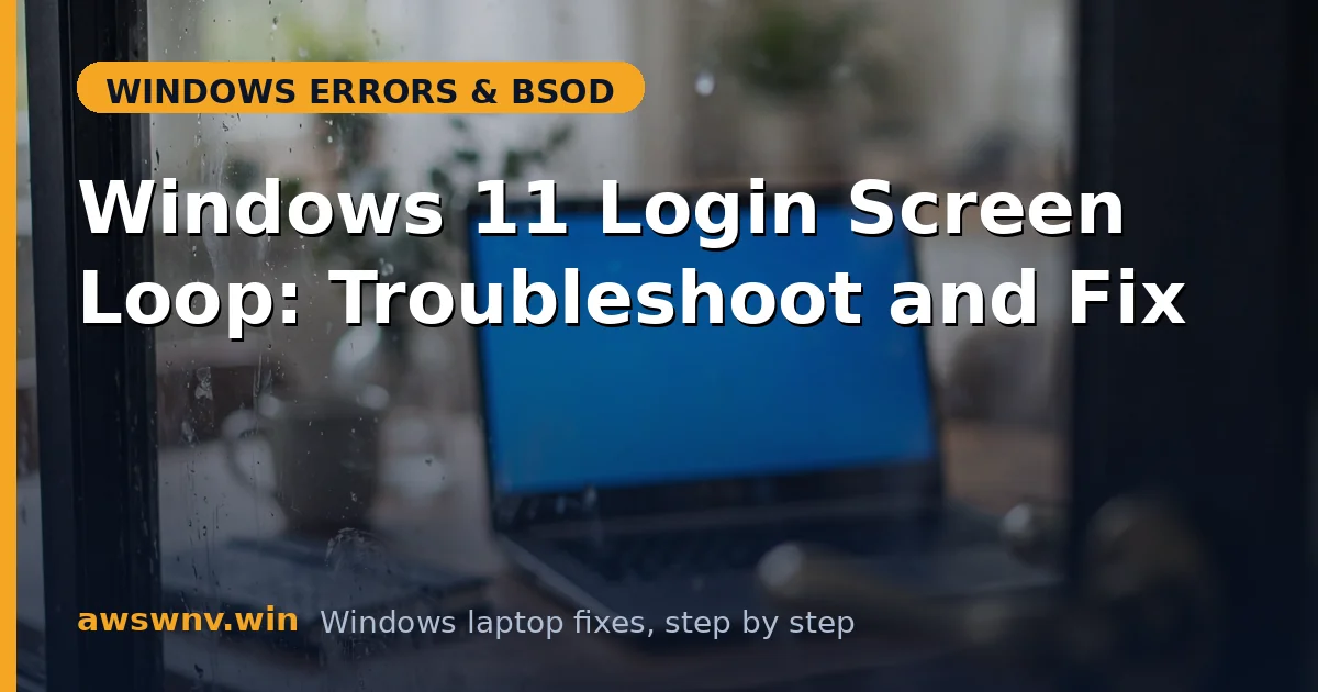 Windows 11 Login Screen Loop: Troubleshoot and Fix