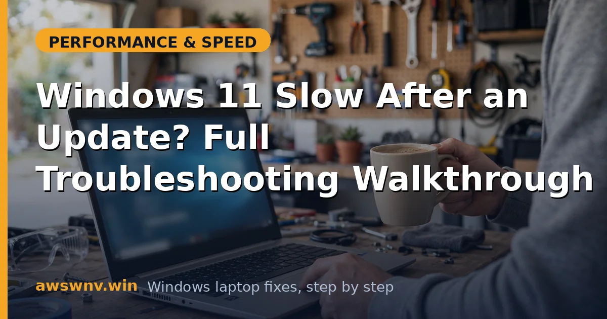 Windows 11 Slow After an Update? Full Troubleshooting Walkthrough