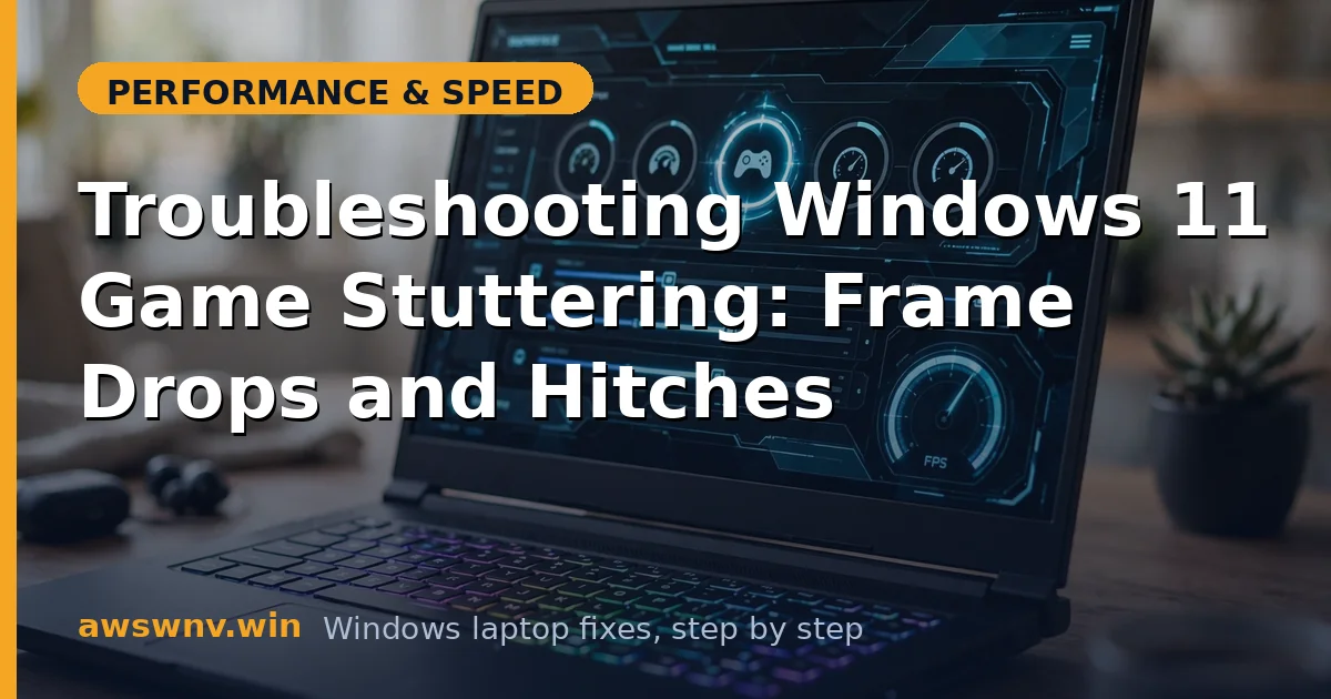 Troubleshooting Windows 11 Game Stuttering: Frame Drops and Hitches