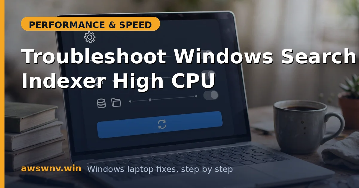 Troubleshoot Windows Search Indexer High CPU