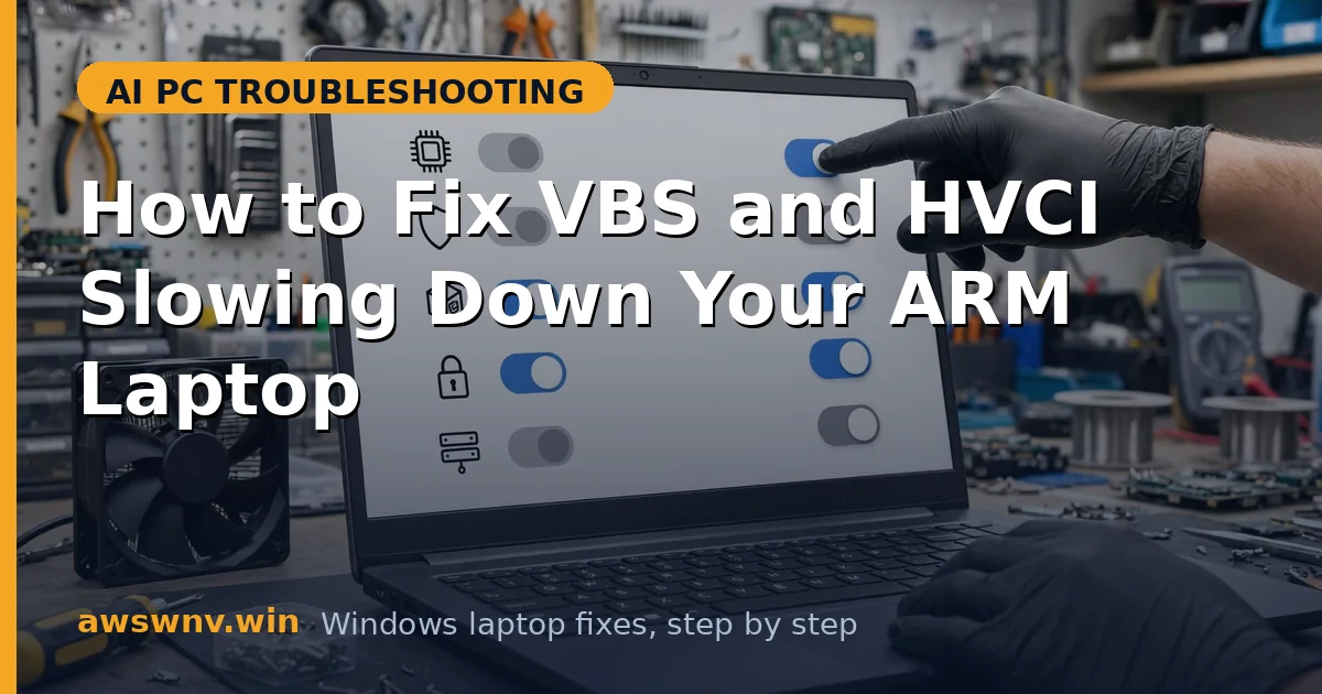 How to Fix VBS and HVCI Slowing Down Your ARM Laptop