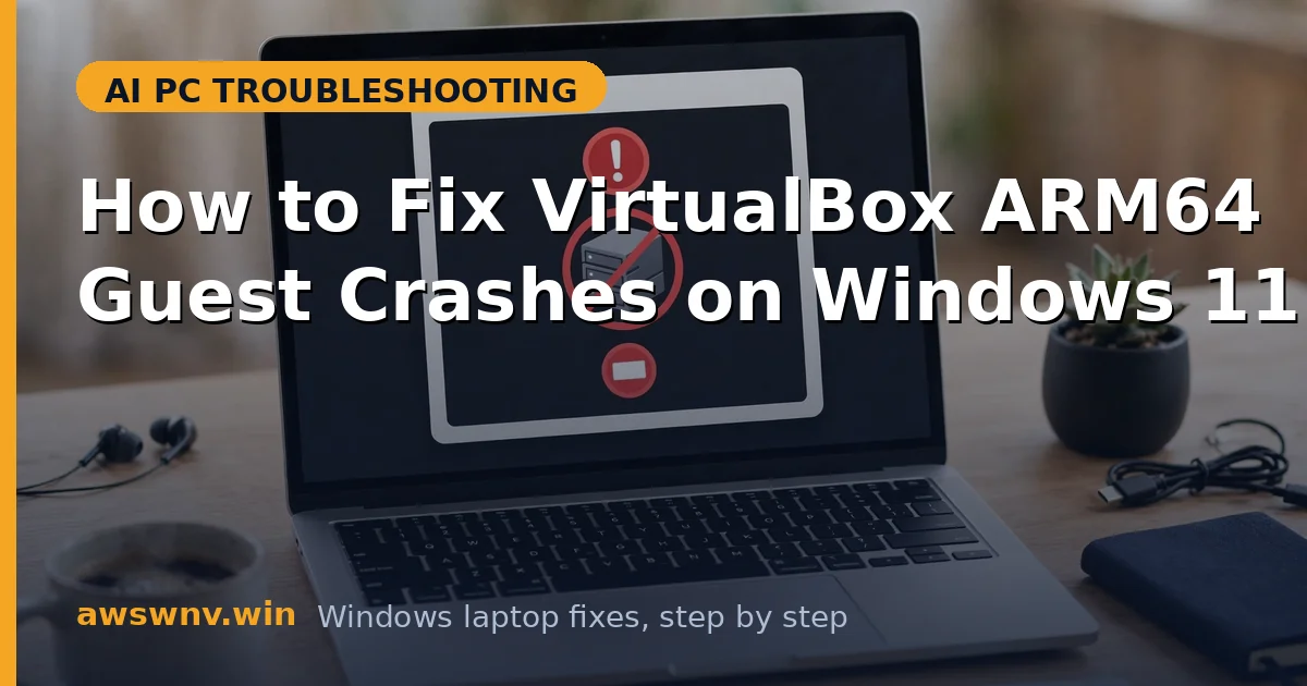 How to Fix VirtualBox ARM64 Guest Crashes on Windows 11