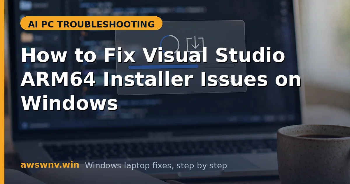 How to Fix Visual Studio ARM64 Installer Issues on Windows
