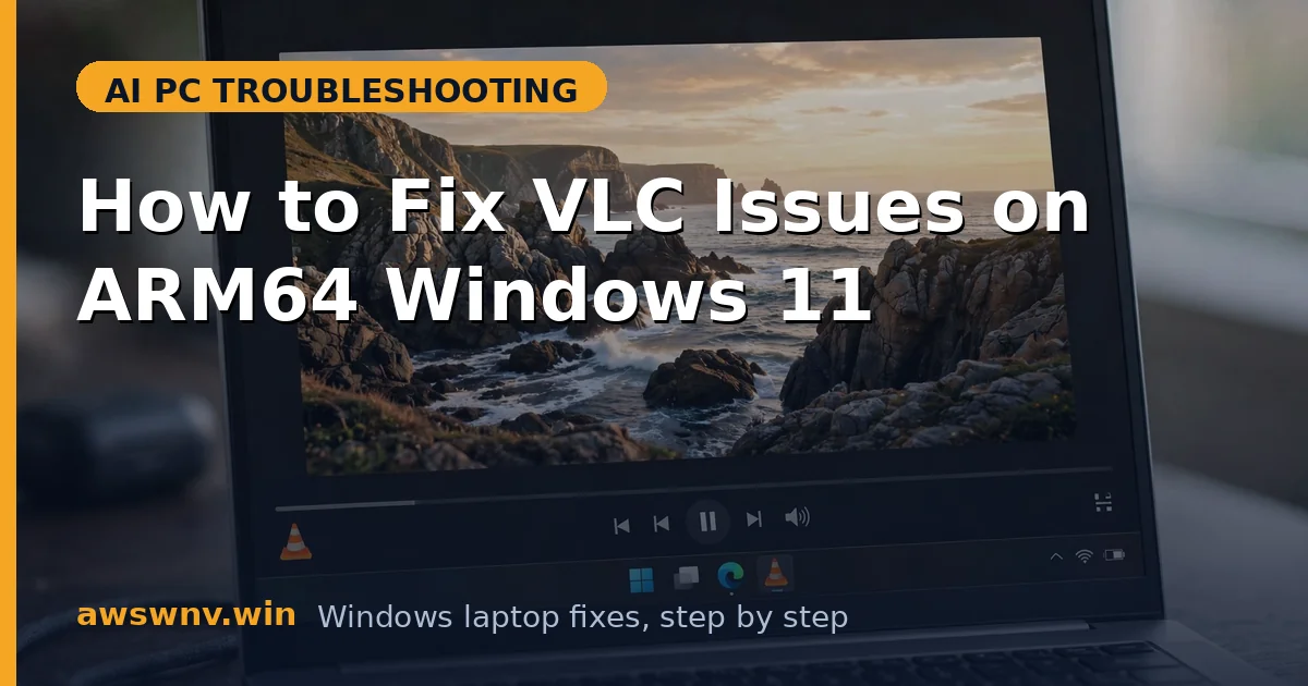 How to Fix VLC Issues on ARM64 Windows 11