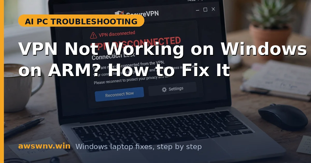VPN Not Working on Windows on ARM? How to Fix It