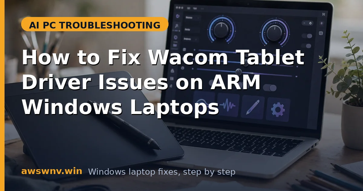 How to Fix Wacom Tablet Driver Issues on ARM Windows Laptops