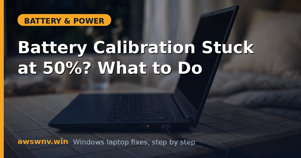 Battery Calibration Stuck at 50%? What to Do