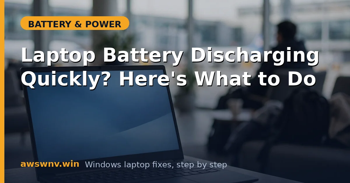 Laptop Battery Discharging Quickly? Here's What to Do