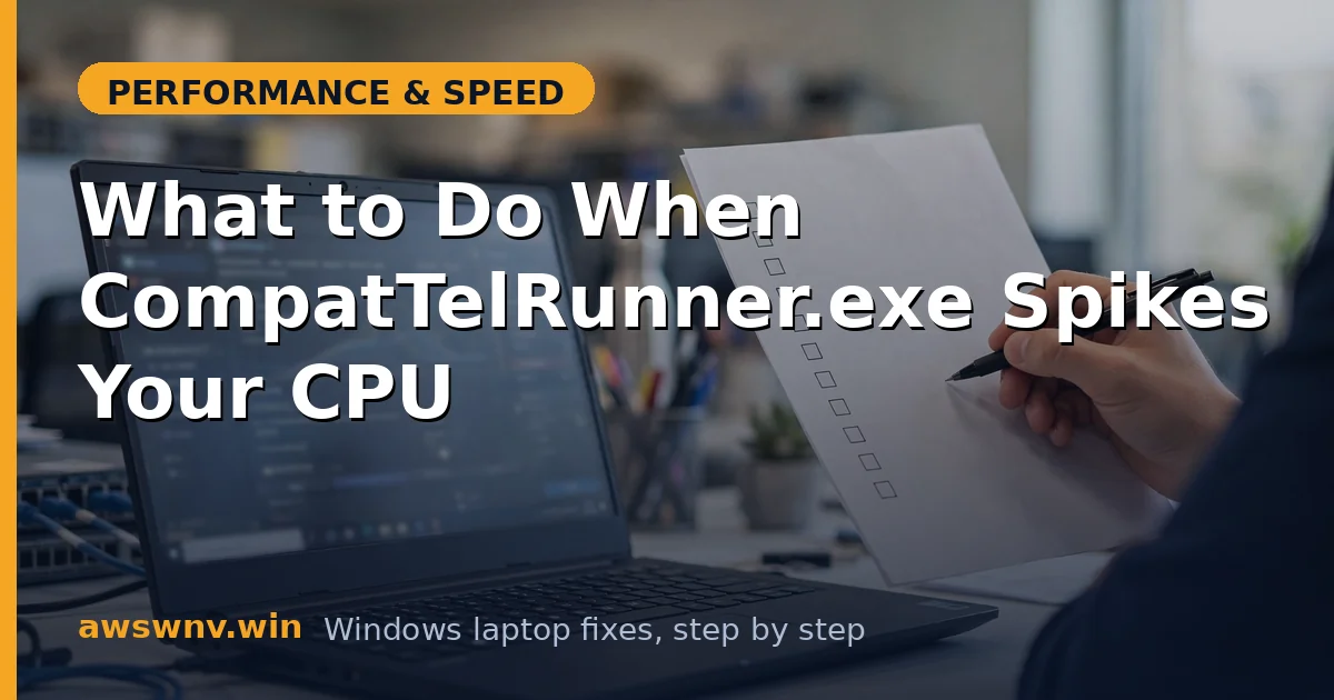 What to Do When CompatTelRunner.exe Spikes Your CPU
