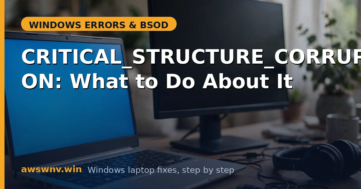 CRITICAL_STRUCTURE_CORRUPTION: What to Do About It