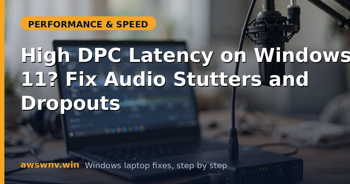 High DPC Latency on Windows 11? Fix Audio Stutters and Dropouts