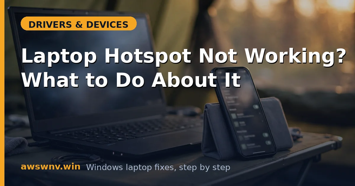 Laptop Hotspot Not Working? What to Do About It