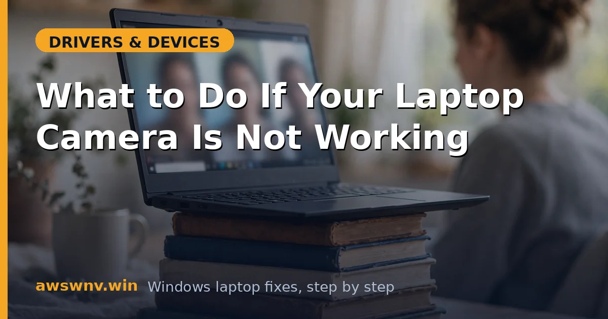 What to Do If Your Laptop Camera Is Not Working