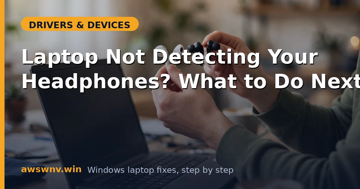 Laptop Not Detecting Your Headphones? What to Do Next