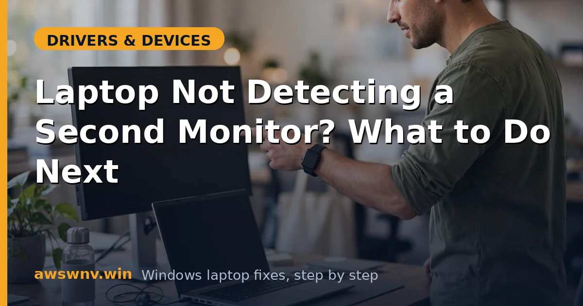 Laptop Not Detecting a Second Monitor? What to Do Next