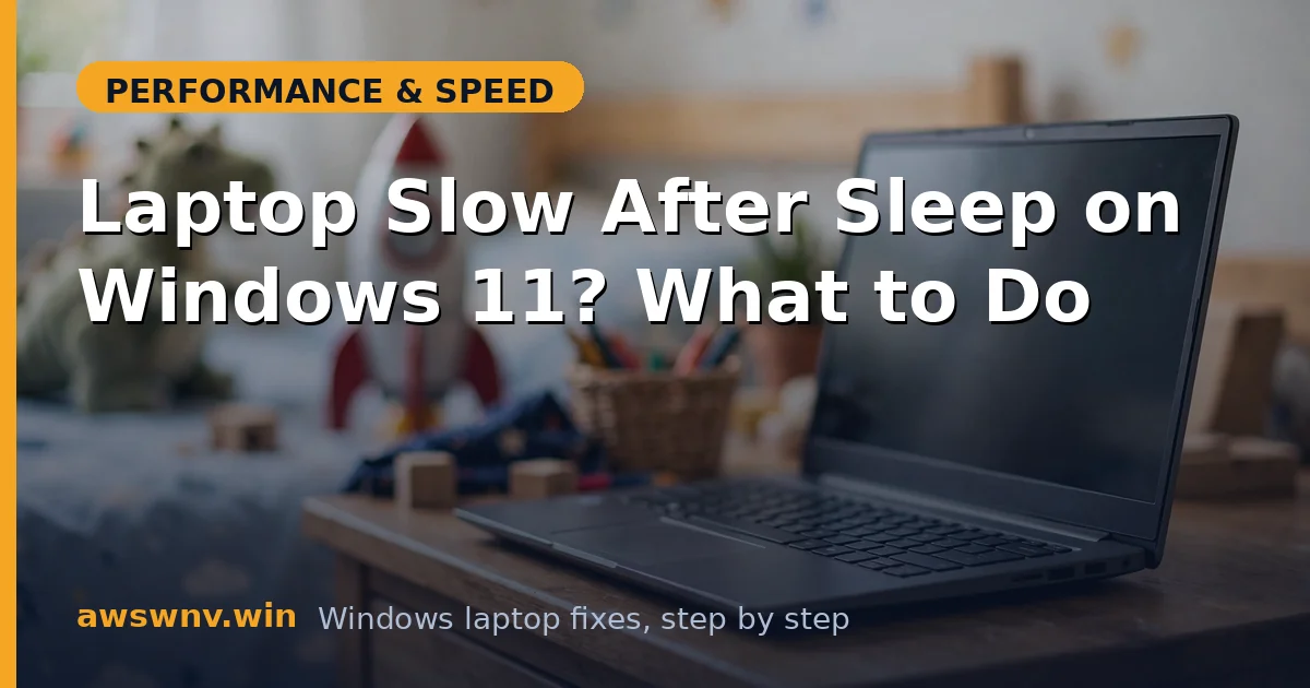 Laptop Slow After Sleep on Windows 11? What to Do