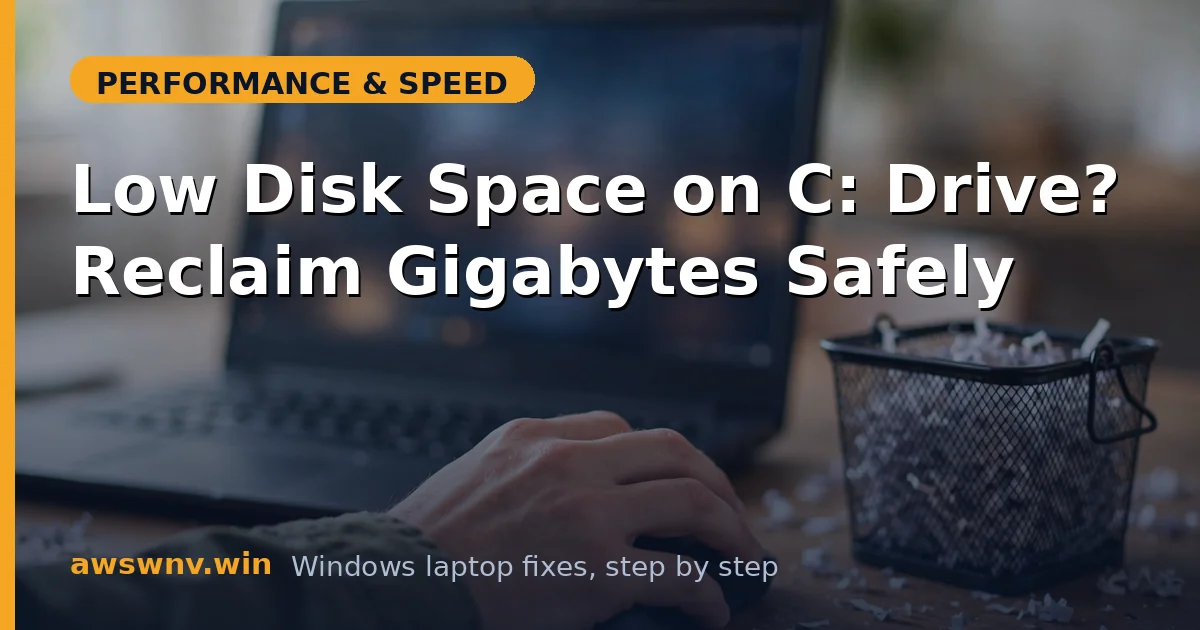 Low Disk Space on C: Drive? Reclaim Gigabytes Safely
