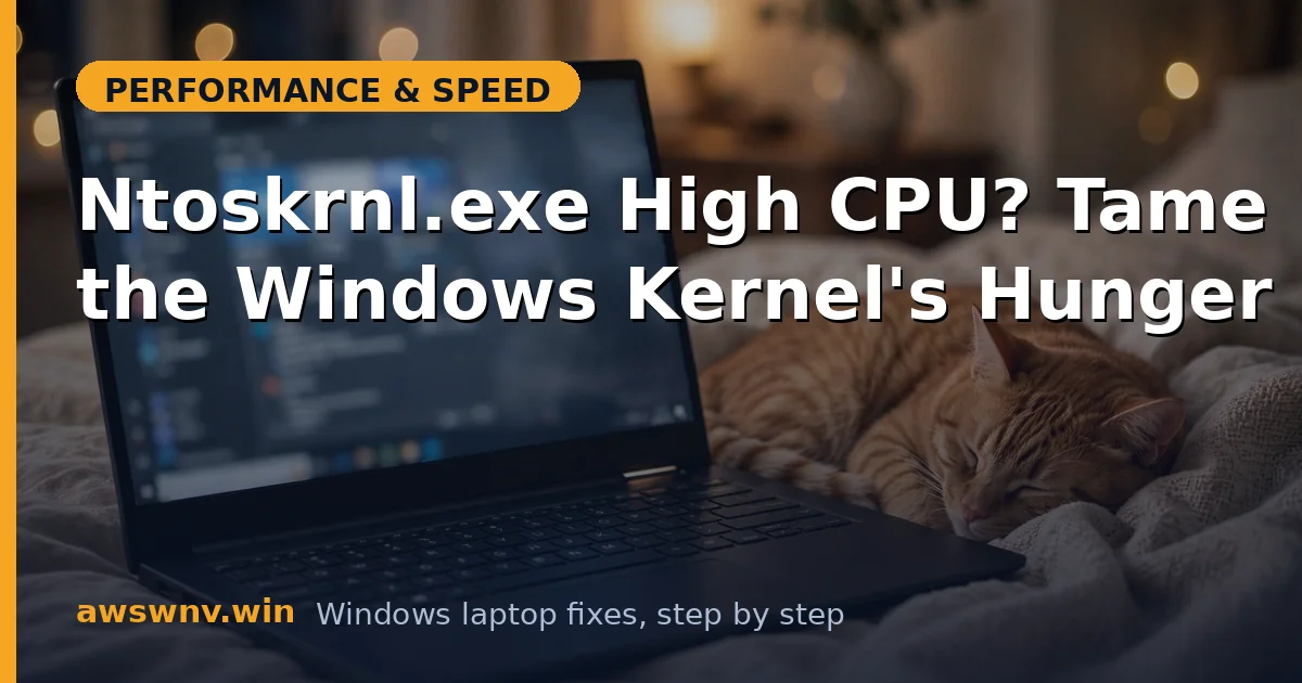 Ntoskrnl.exe High CPU? Tame the Windows Kernel's Hunger