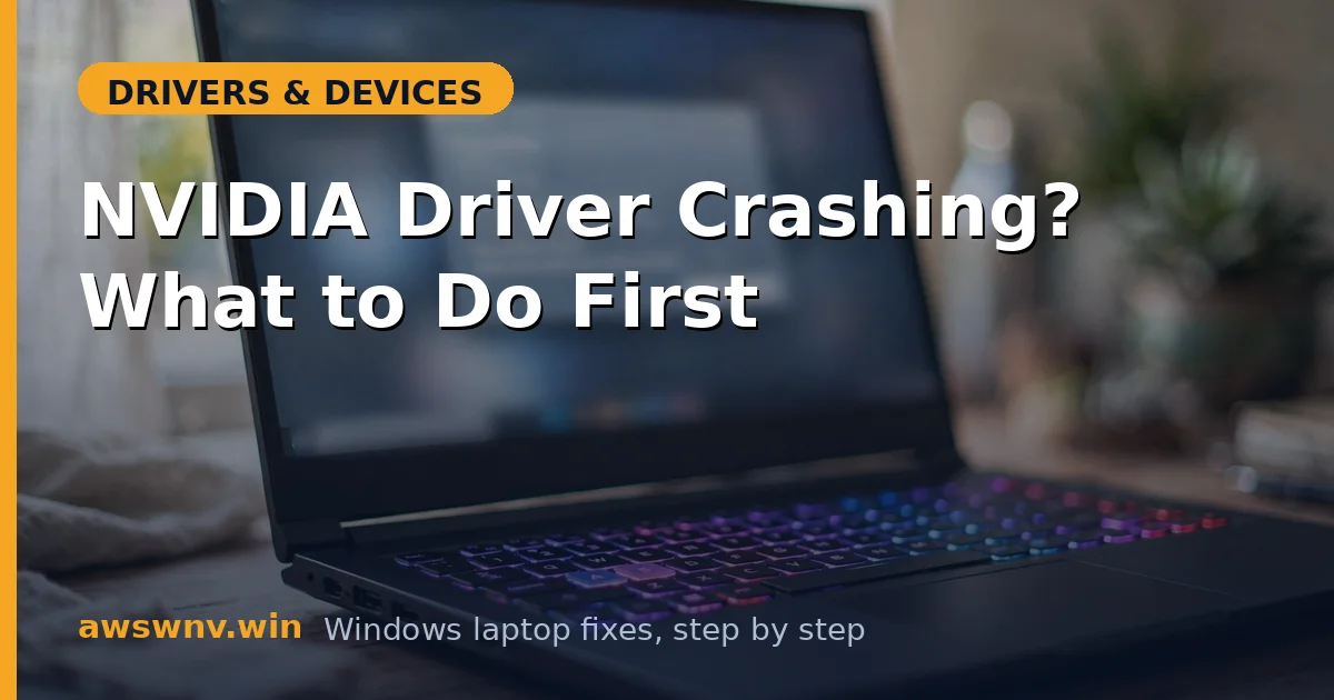 NVIDIA Driver Crashing? What to Do First
