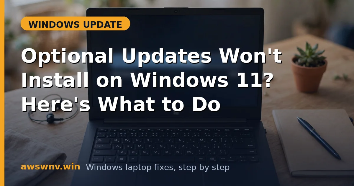 Optional Updates Won't Install on Windows 11? Here's What to Do