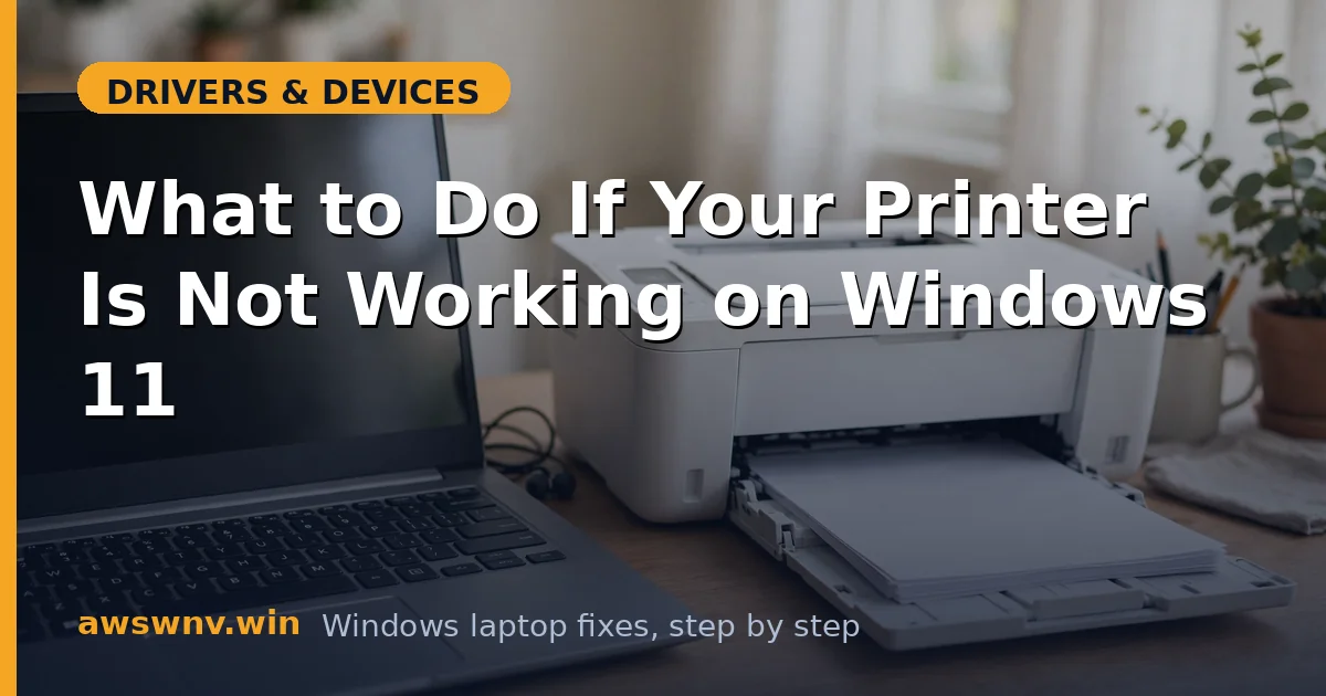 What to Do If Your Printer Is Not Working on Windows 11