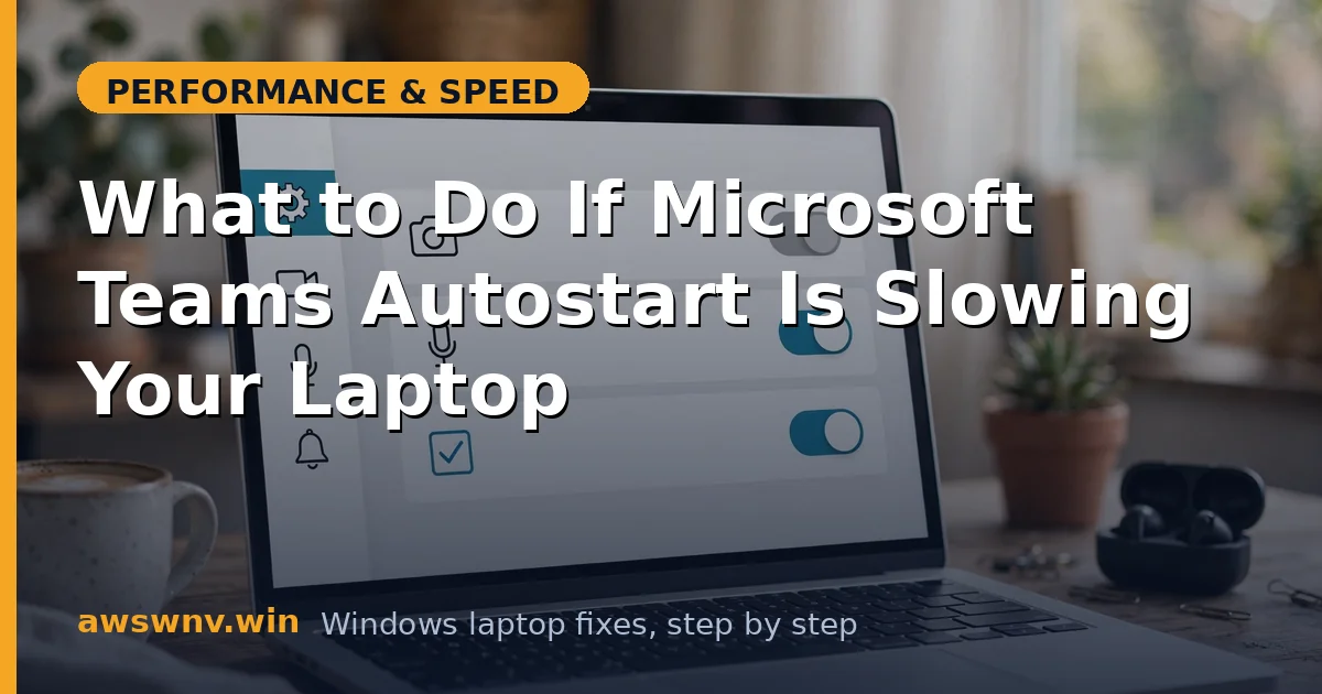 What to Do If Microsoft Teams Autostart Is Slowing Your Laptop