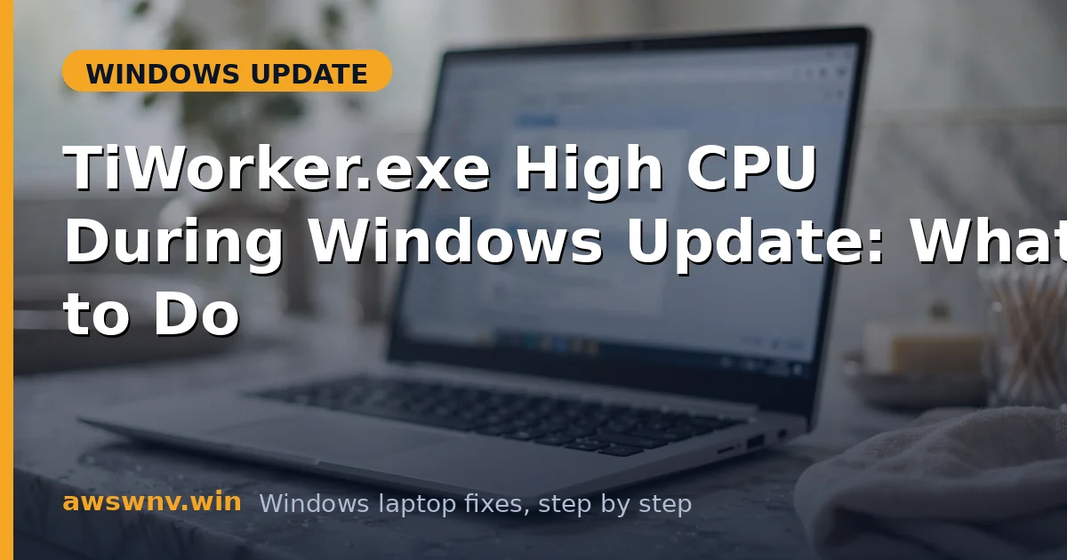 TiWorker.exe High CPU During Windows Update: What to Do