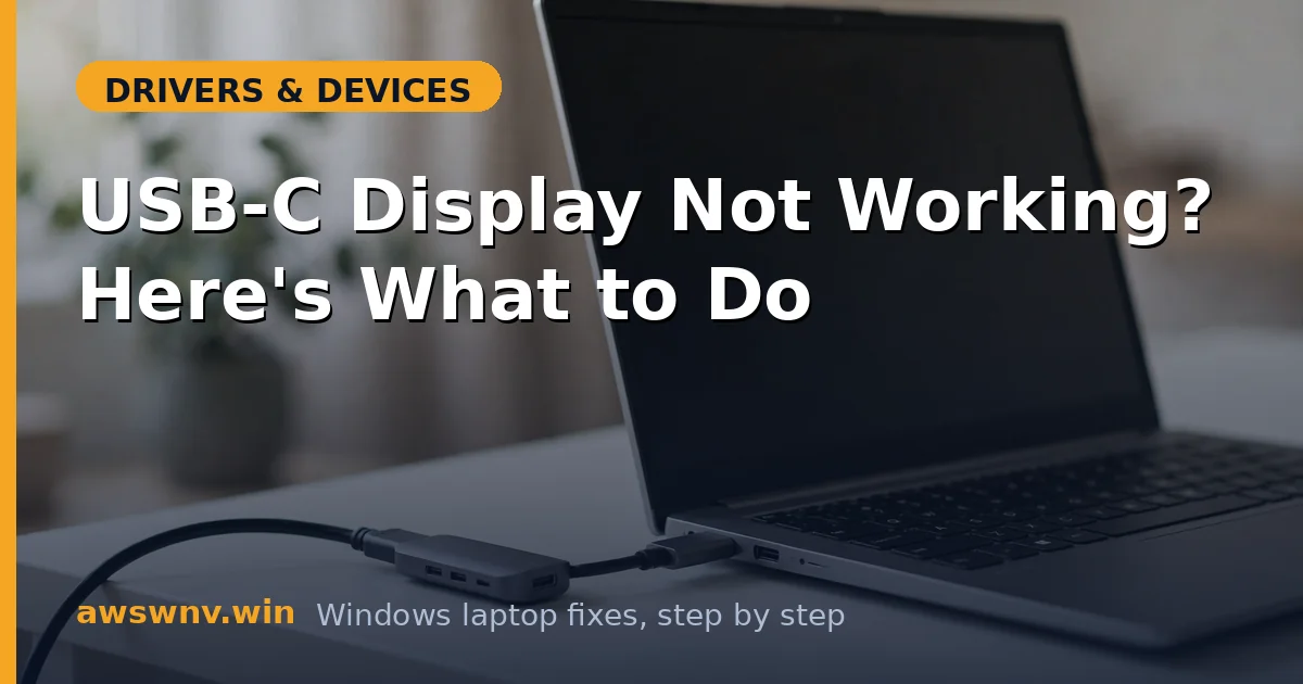 USB-C Display Not Working? Here's What to Do