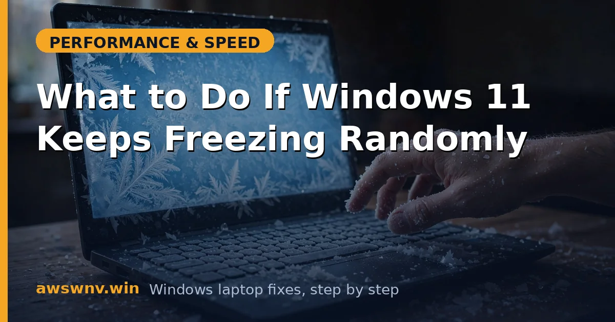 What to Do If Windows 11 Keeps Freezing Randomly