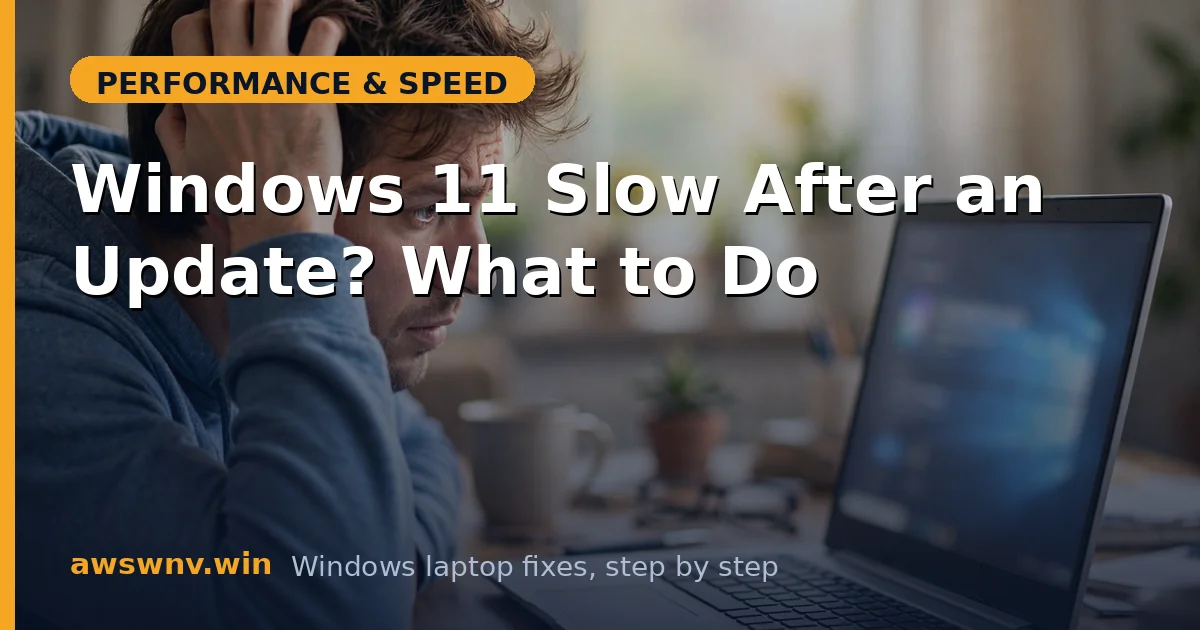 Windows 11 Slow After an Update? What to Do