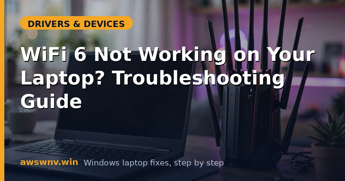 WiFi 6 Not Working on Your Laptop? Troubleshooting Guide