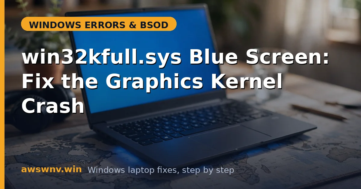 win32kfull.sys Blue Screen: Fix the Graphics Kernel Crash