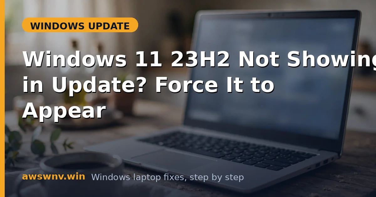 Windows 11 23H2 Not Showing in Update? Force It to Appear