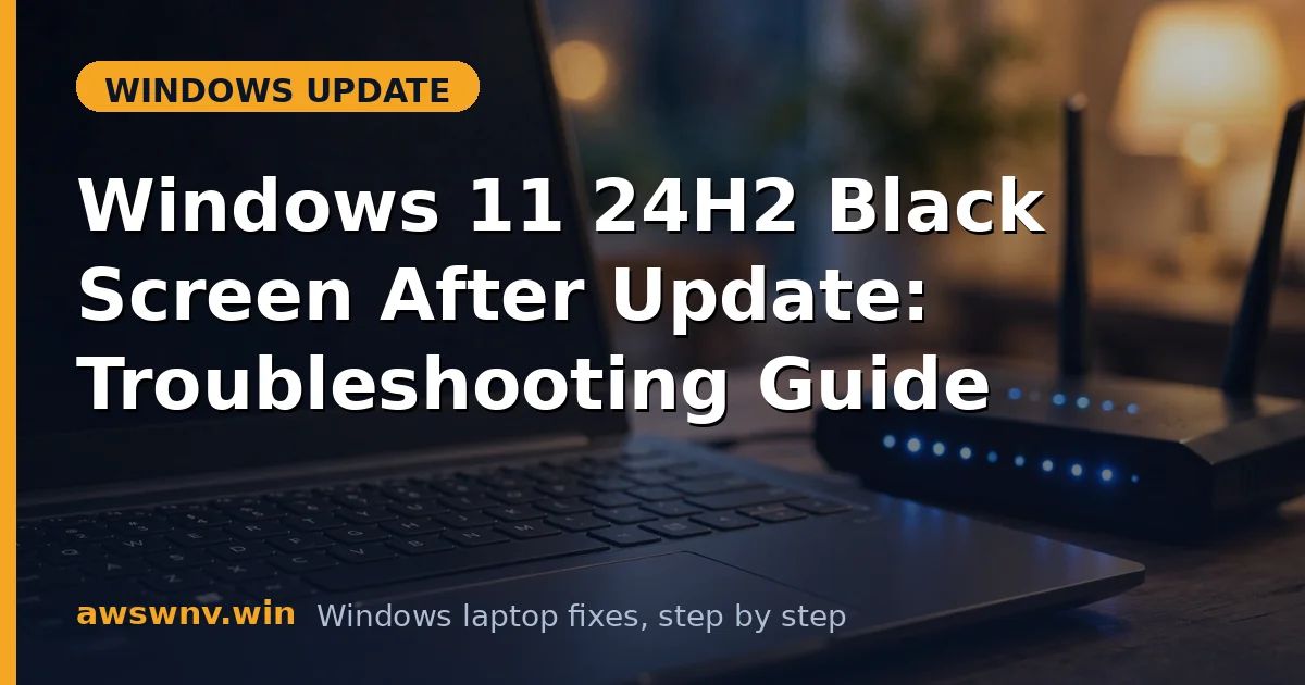 Windows 11 24H2 Black Screen After Update: Troubleshooting Guide