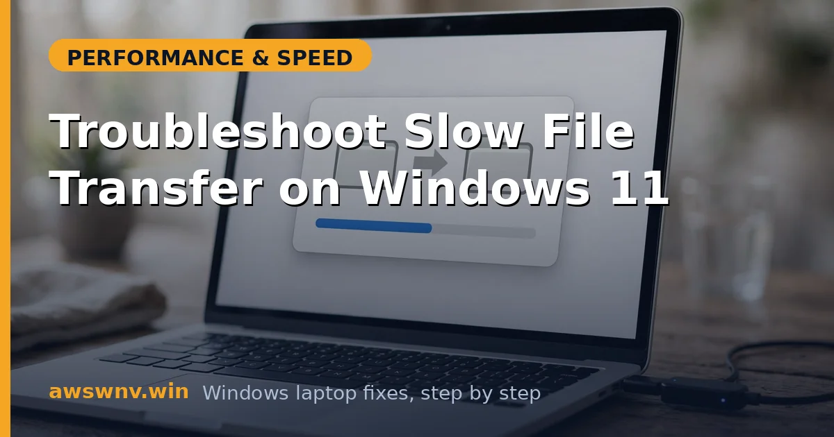 Troubleshoot Slow File Transfer on Windows 11