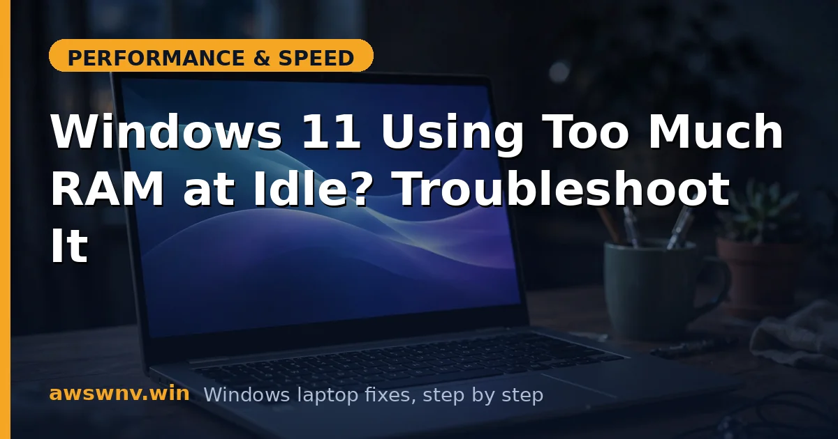 Windows 11 Using Too Much RAM at Idle? Troubleshoot It