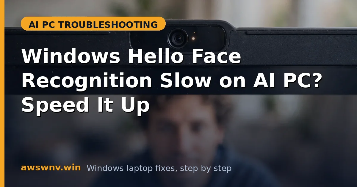 Windows Hello Face Recognition Slow on AI PC? Speed It Up