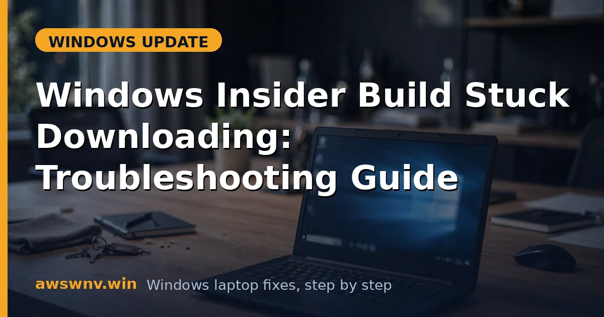 Windows Insider Build Stuck Downloading: Troubleshooting Guide