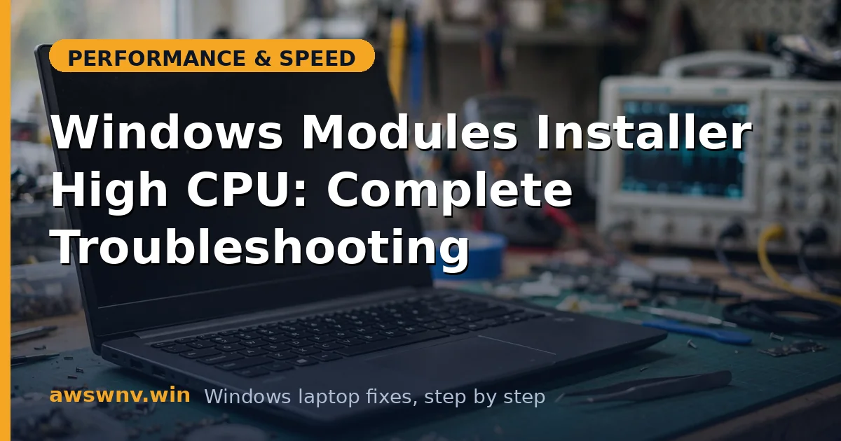 Windows Modules Installer High CPU: Complete Troubleshooting