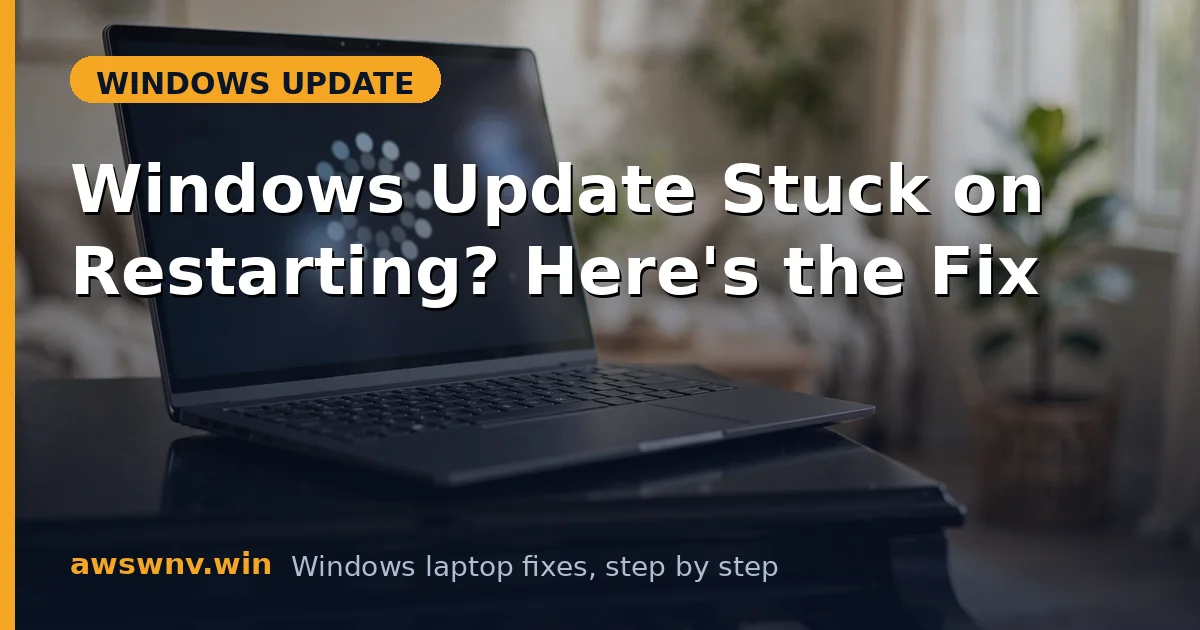 Windows Update Stuck on Restarting? Here's the Fix