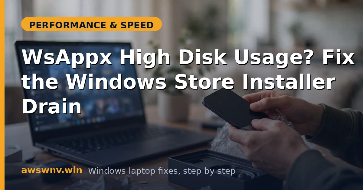 WsAppx High Disk Usage? Fix the Windows Store Installer Drain