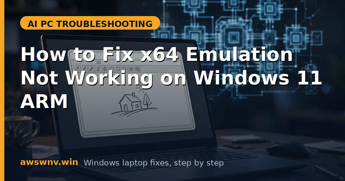 How to Fix x64 Emulation Not Working on Windows 11 ARM