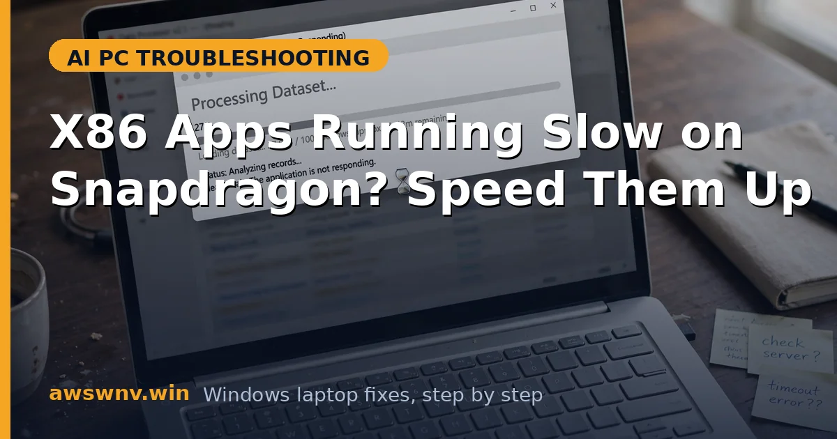 X86 Apps Running Slow on Snapdragon? Speed Them Up