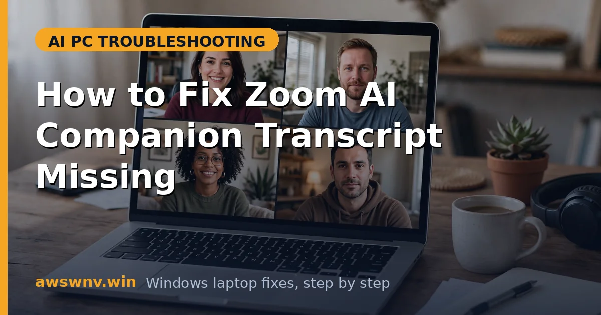 How to Fix Zoom AI Companion Transcript Missing